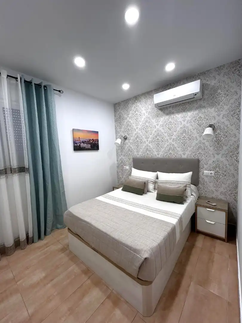 Schlafzimmer von Einfamilien-Reihenhaus zur Miete in Alhaurín El Grande mit Klimaanlage, Terrasse und Abstellraum
