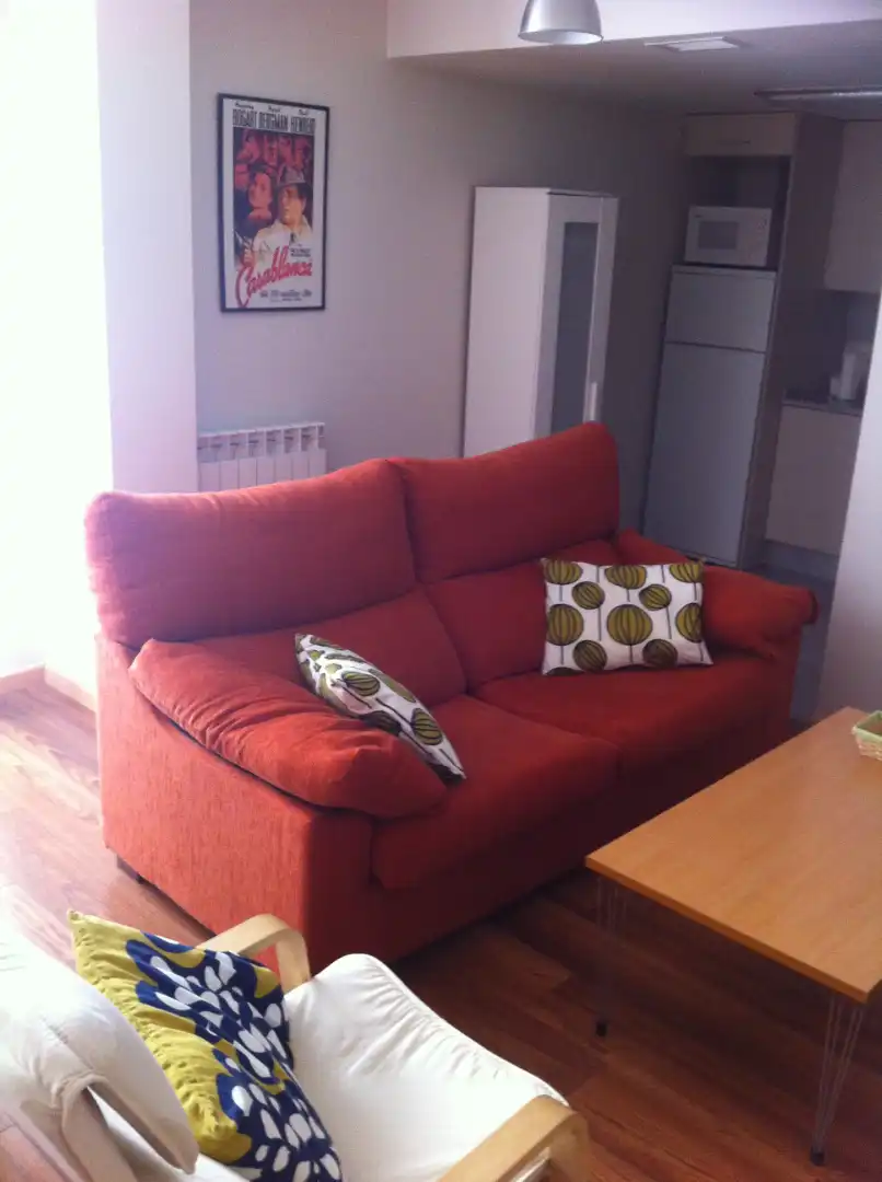 Sala d'estar de Apartament de lloguer en Zaragoza amb Calefacció, Parquet i Moblat