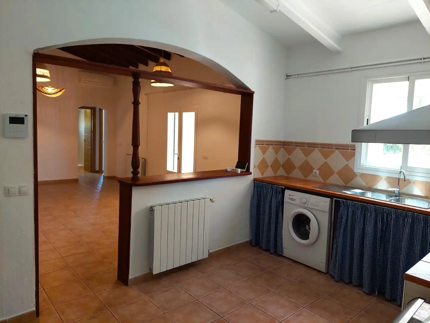 Cocina de Finca rústica de alquiler en Alaró con Aire acondicionado, Jardín privado y Terraza