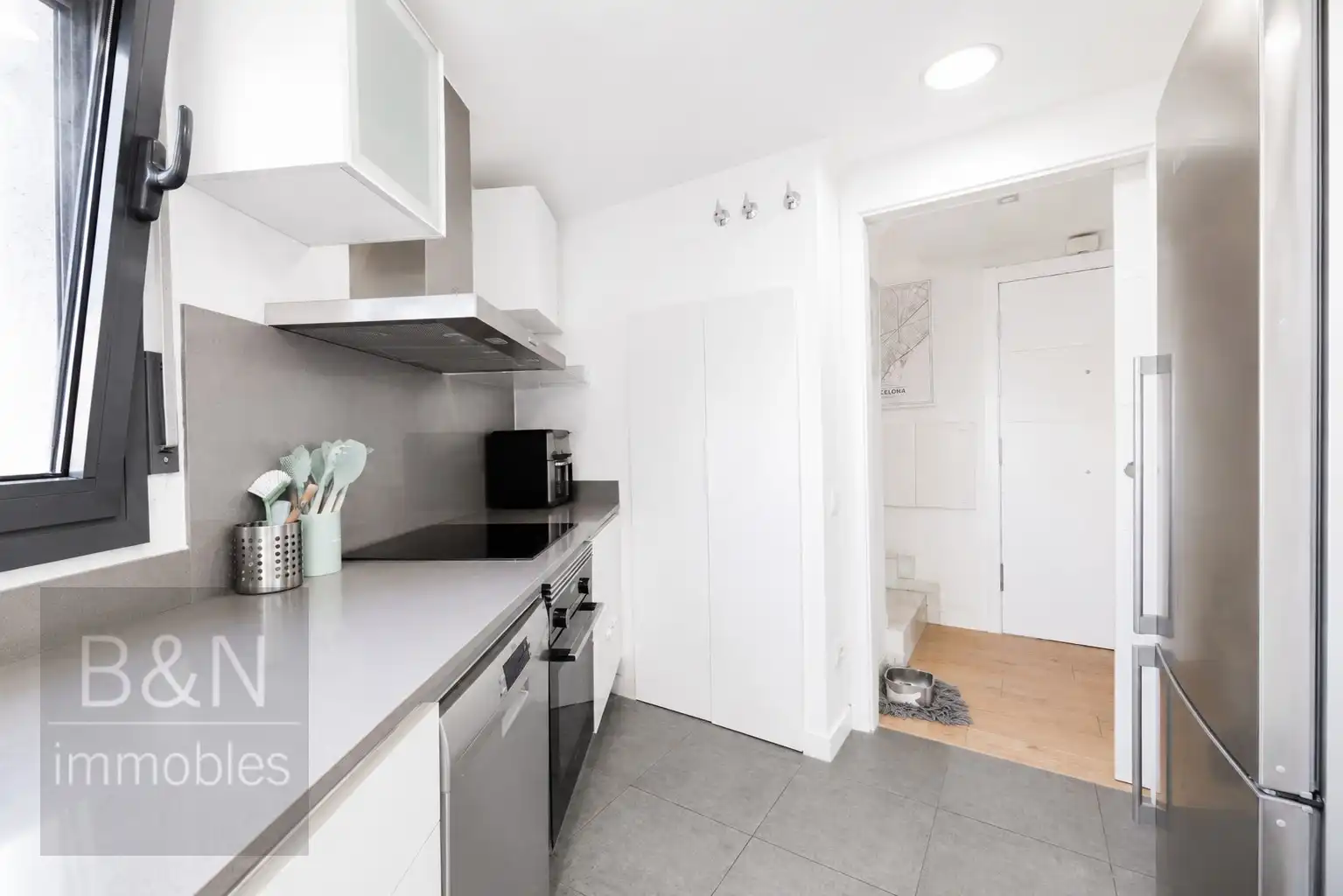 Cocina de Dúplex en venta en Terrassa con Aire acondicionado, Calefacción y Terraza