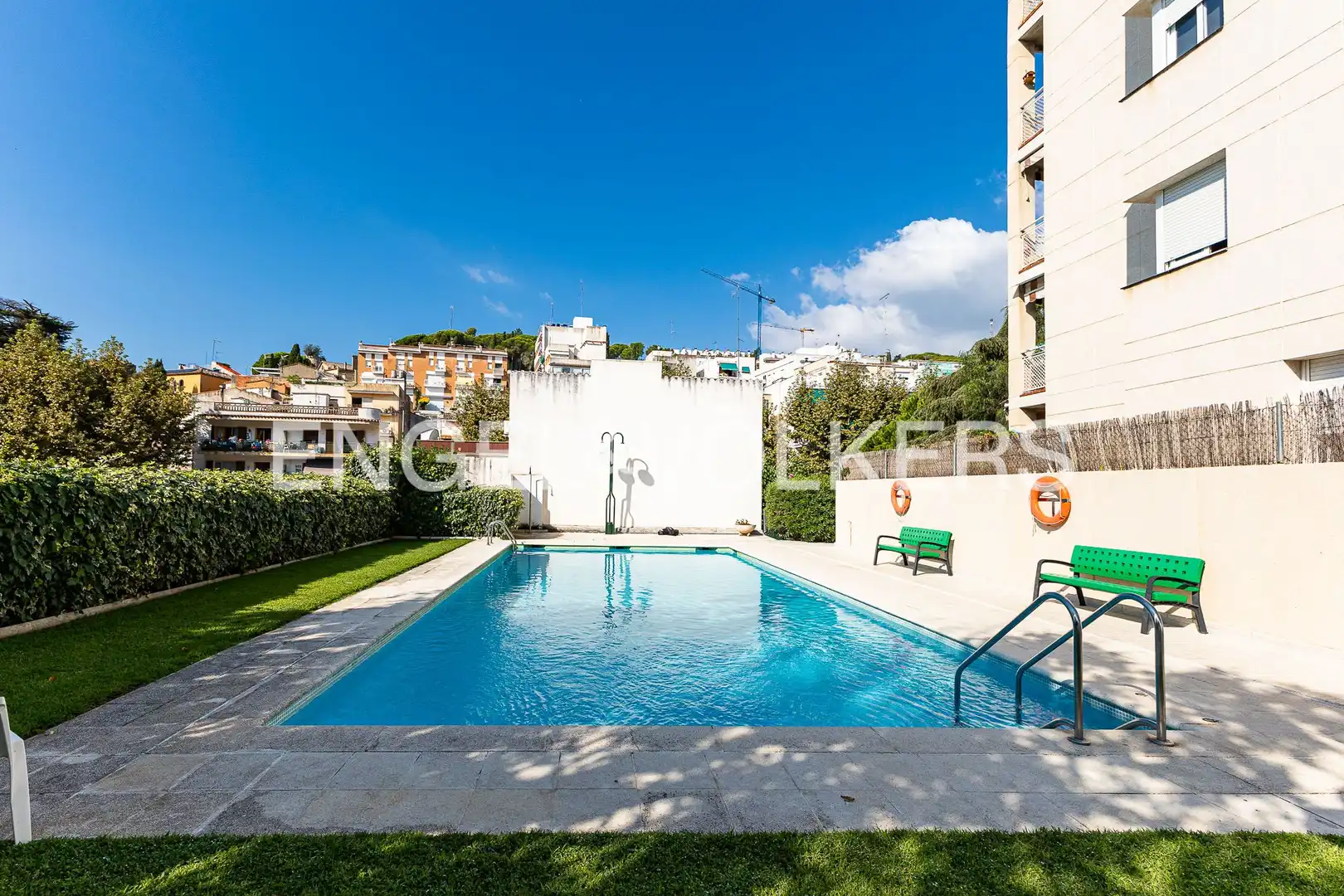 Swimming pool of Flat for sale in Caldes d'Estrac  with Air Conditioner, Heating and Private garden