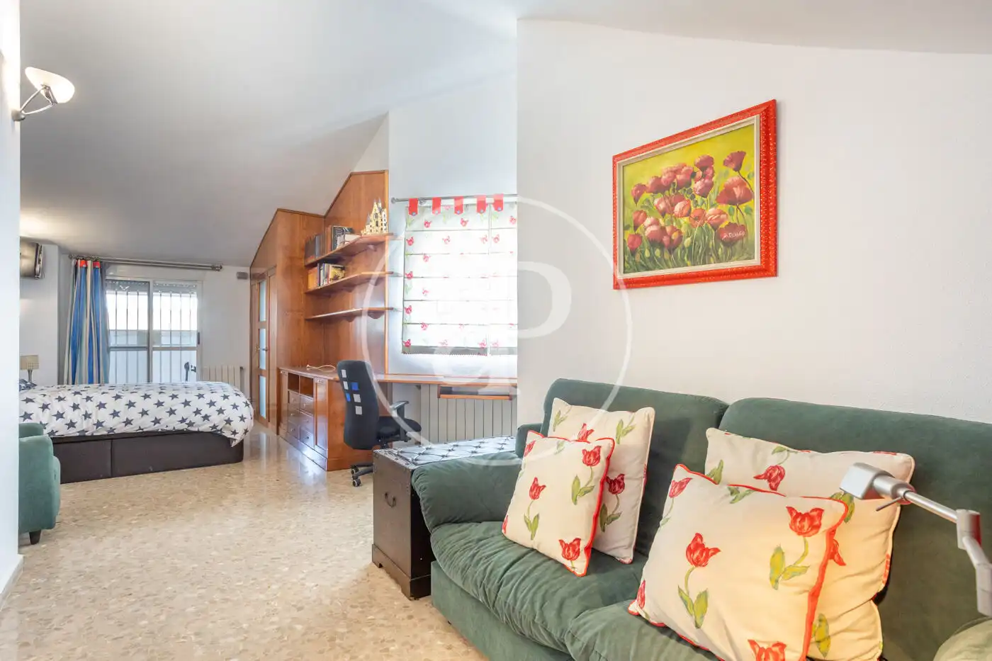 Sala d'estar de Pis de lloguer en Valencia amb Aire condicionat, Calefacció i Terrassa