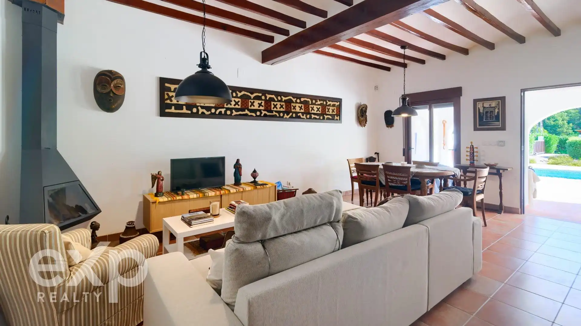 Sala de estar de Casa o chalet en venta en Parcent con Jardín privado, Terraza y Trastero