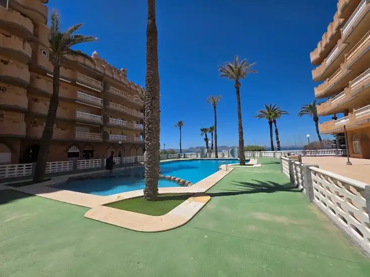 Swimming pool of Flat for sale in La Manga del Mar Menor  with Furnished, Alarm and Community pool
