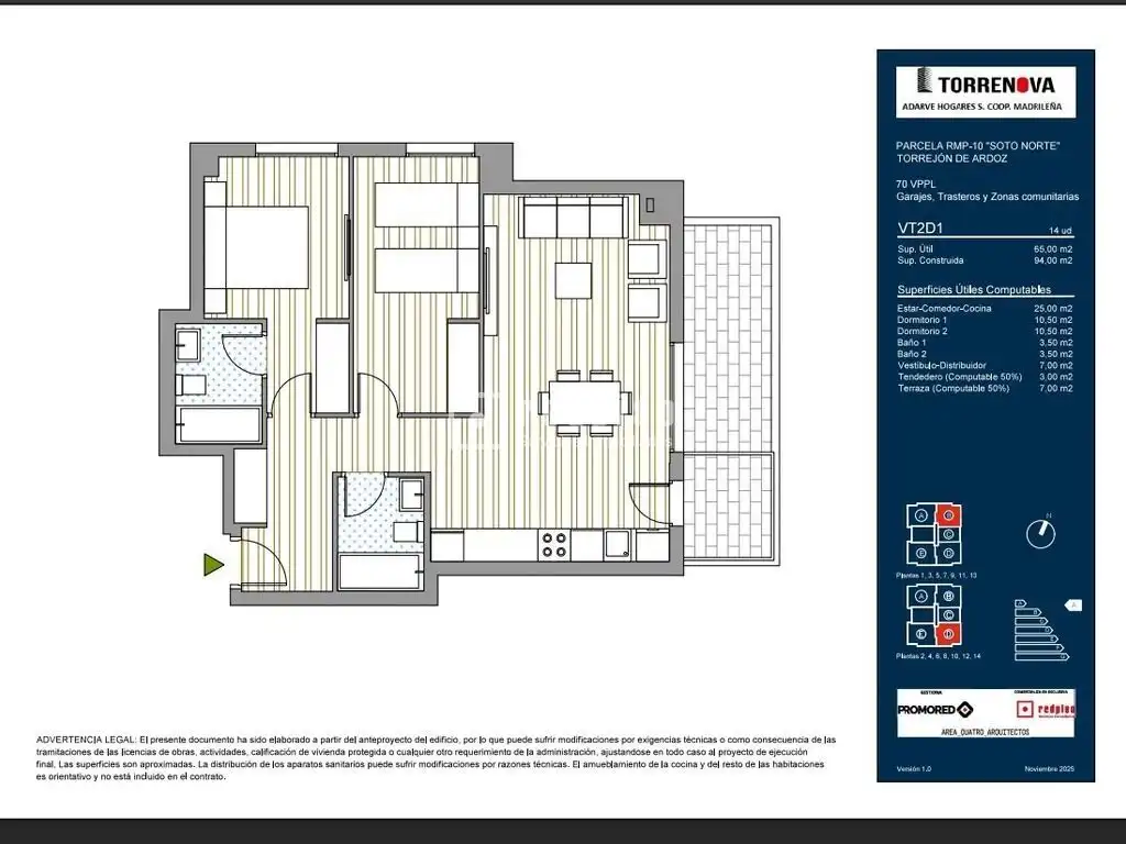 Piso en venta en Torrejón de Ardoz con Calefacción, Terraza y Trastero