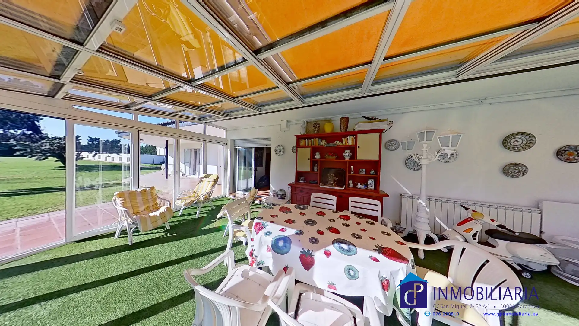 Terraza de Casa o chalet en venta en Zaragoza con Aire acondicionado, Calefacción y Jardín privado