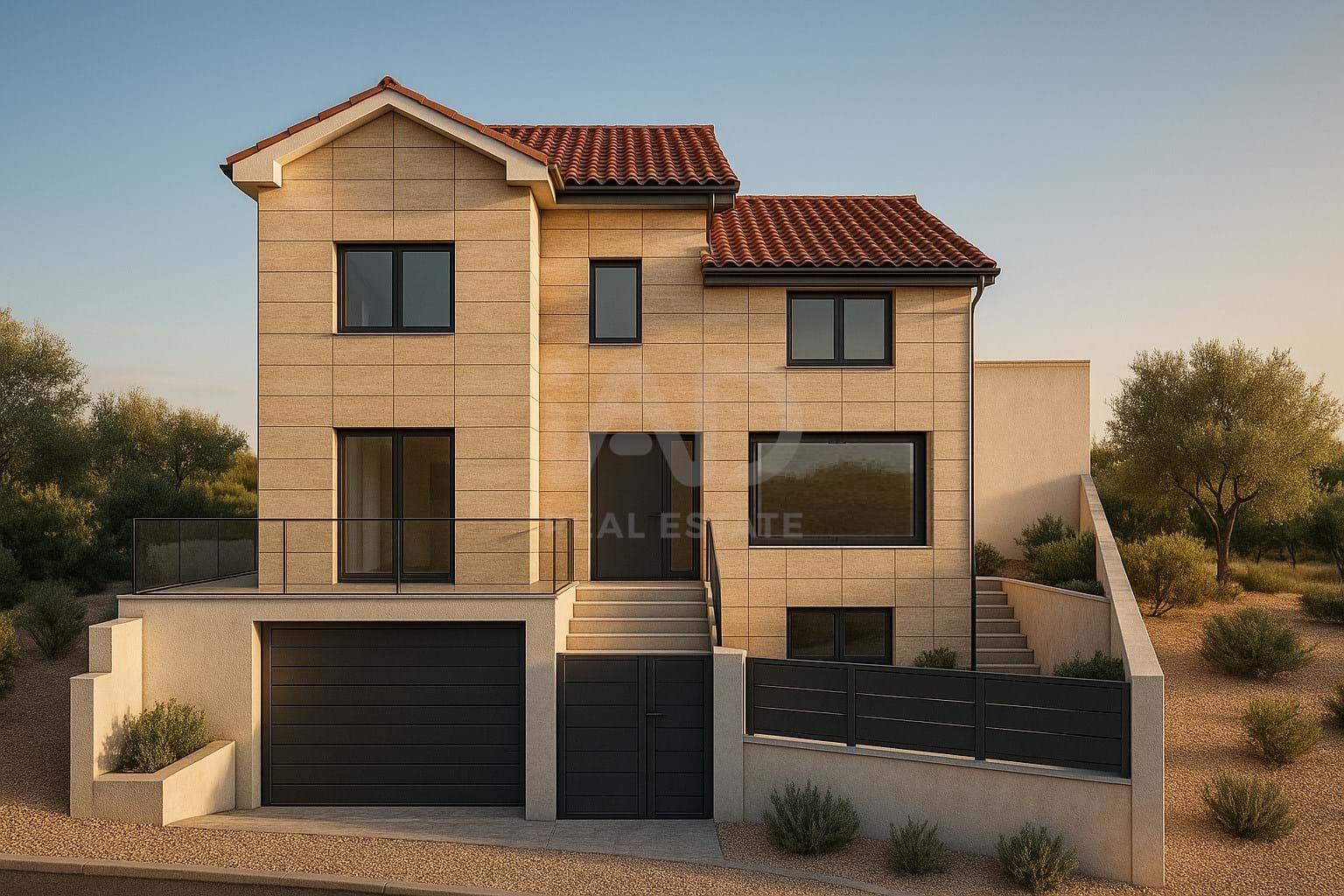 Exterior view of House or chalet for sale in  Madrid Capital  with Air Conditioner, Heating and Swimming Pool