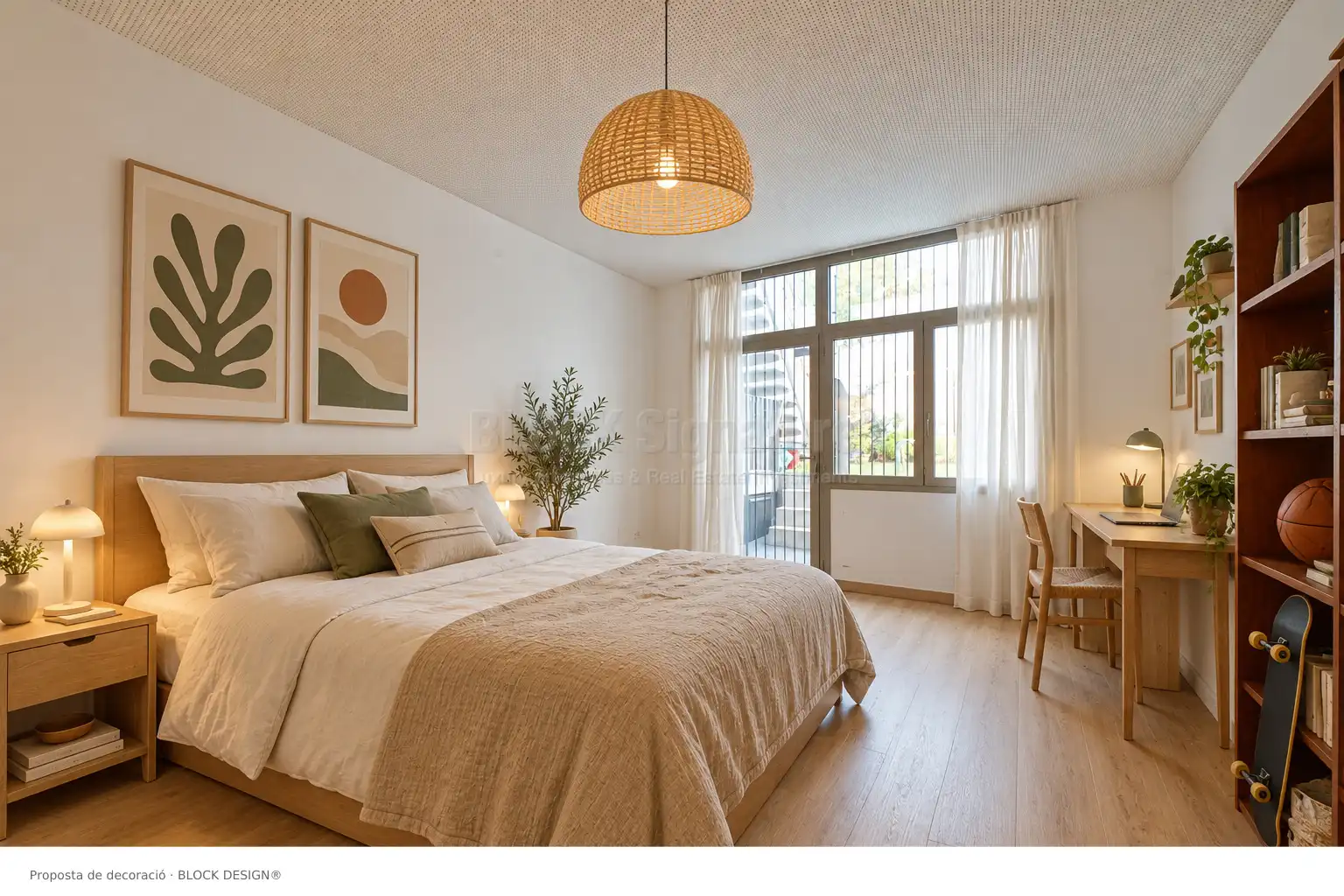 Dormitori de Casa adosada en venda en Mataró amb Aire condicionat, Jardí privat i Parquet