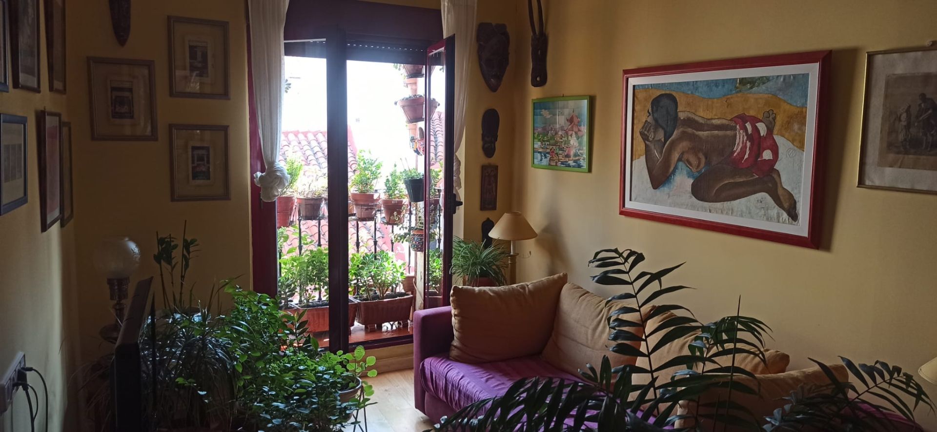Living room of Flat for sale in  Madrid Capital  with Heating and Balcony