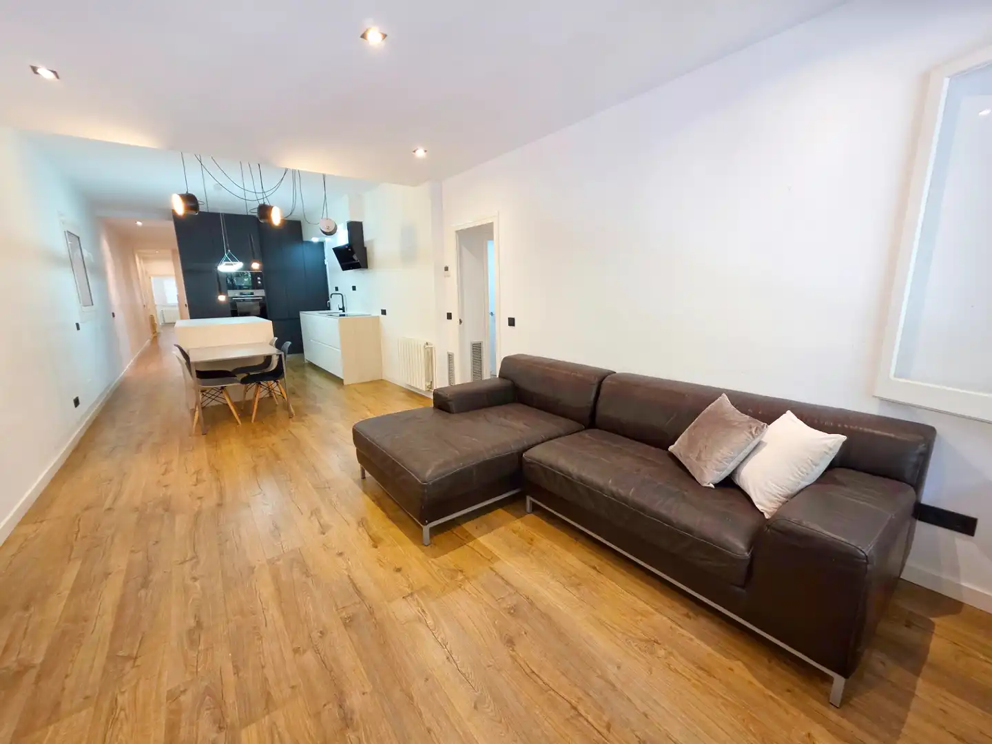 Sala de estar de Piso en venta en Barcelona con Aire acondicionado, Calefacción y Parquet