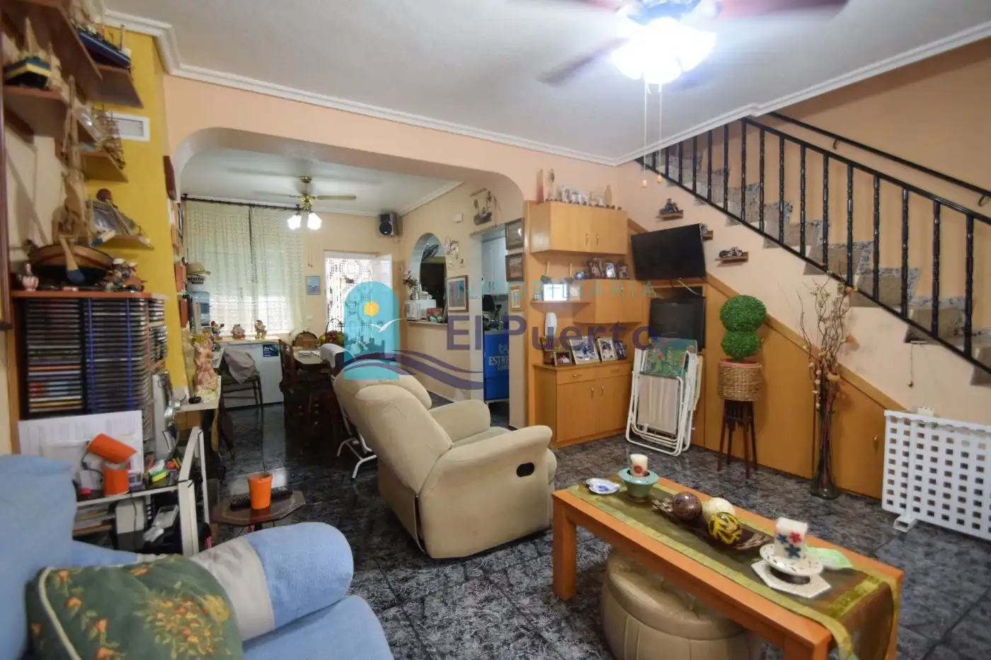 Living room of Duplexes for sale in Puerto de Mazarrón