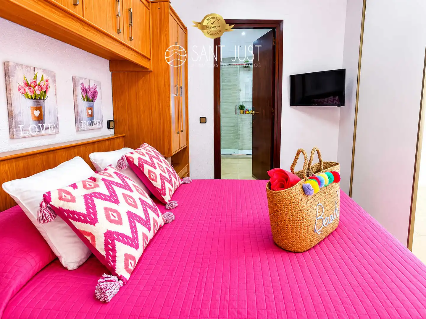 Schlafzimmer von Wohnungen zum Verkauf in Vila-seca mit Terrasse, Möbliert und Waschmaschine