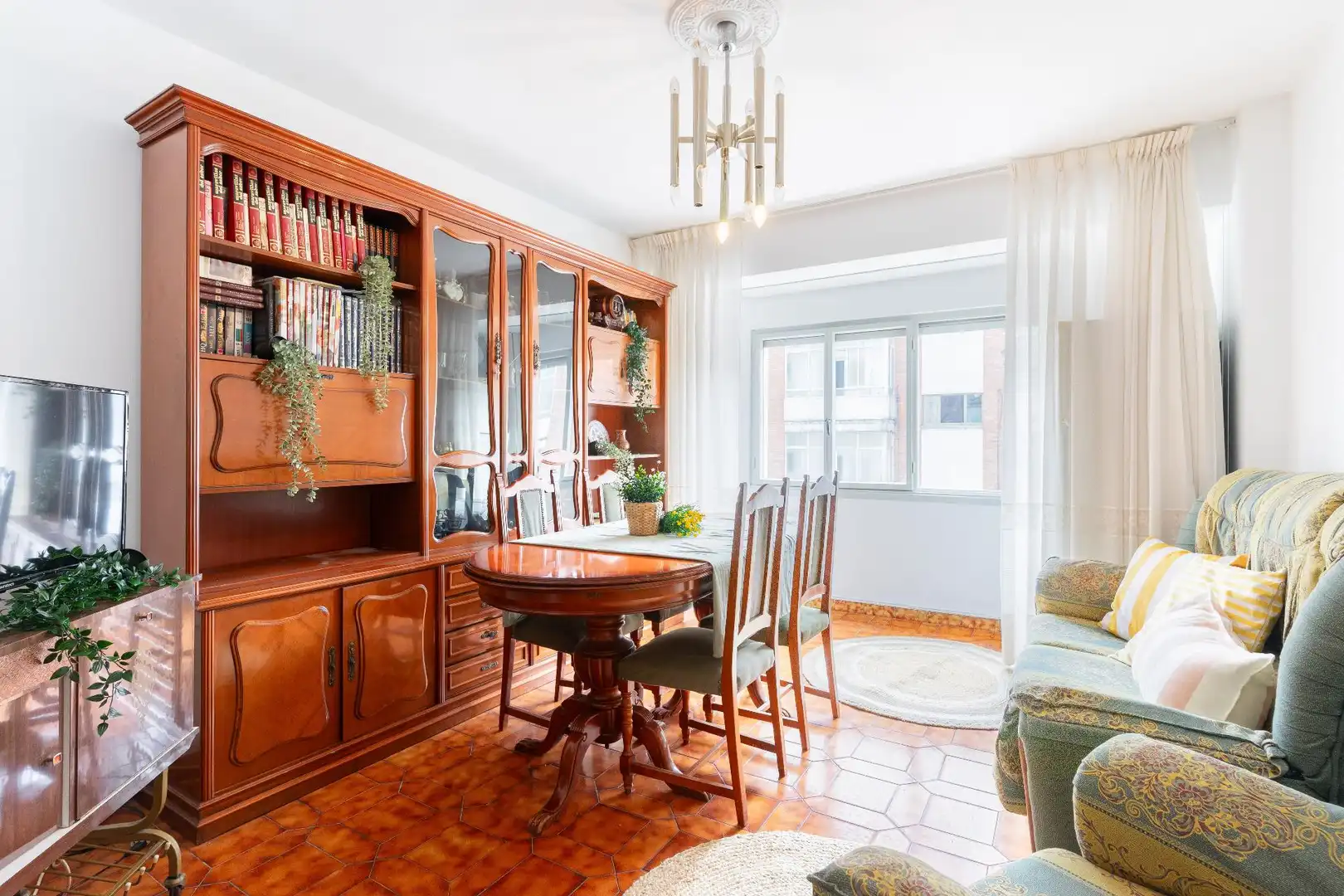 Dining room of Flat for sale in Aller  with Terrace, Storage room and Furnished