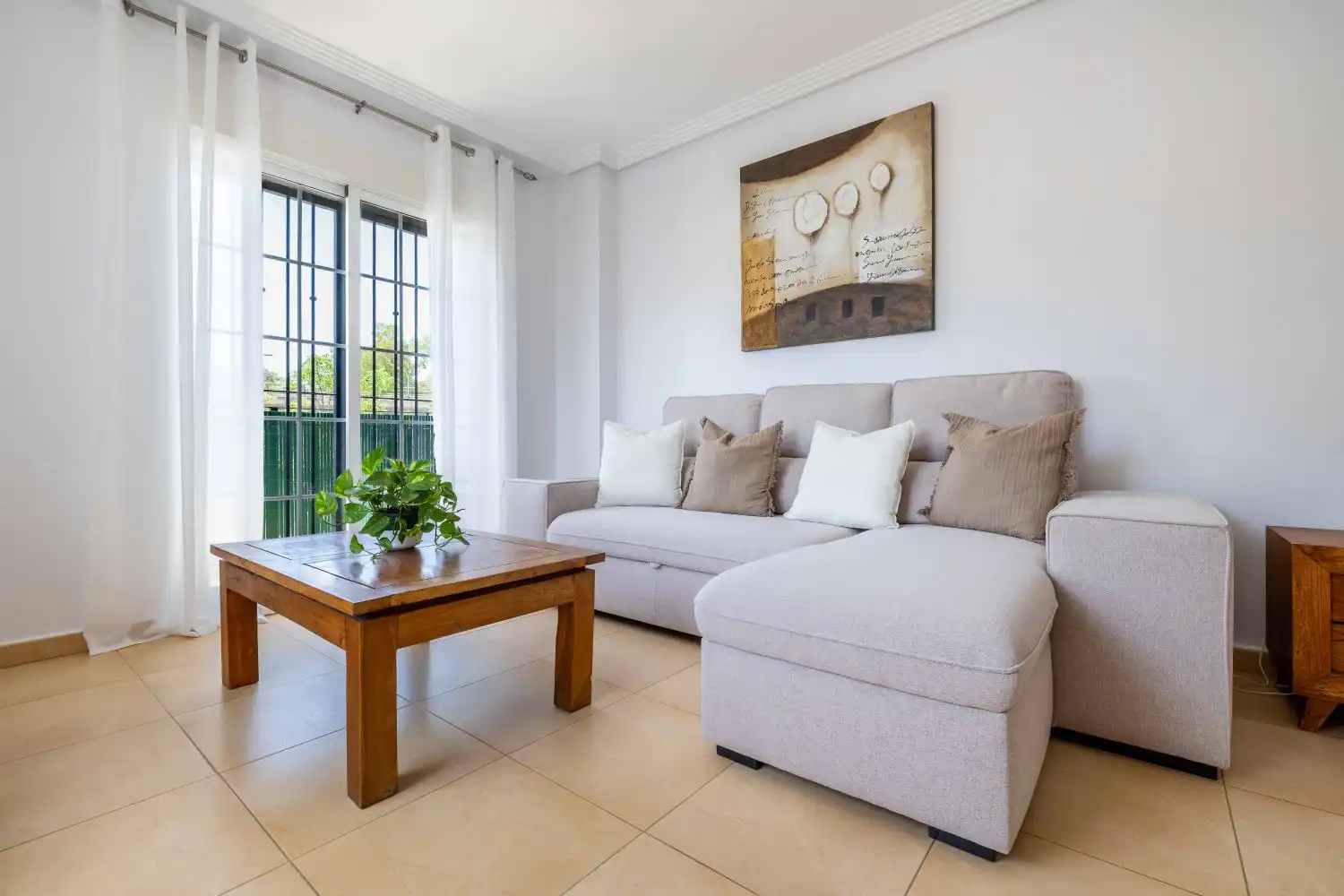 Sala de estar de Piso de alquiler en Murcia con Aire acondicionado, Calefacción y Trastero