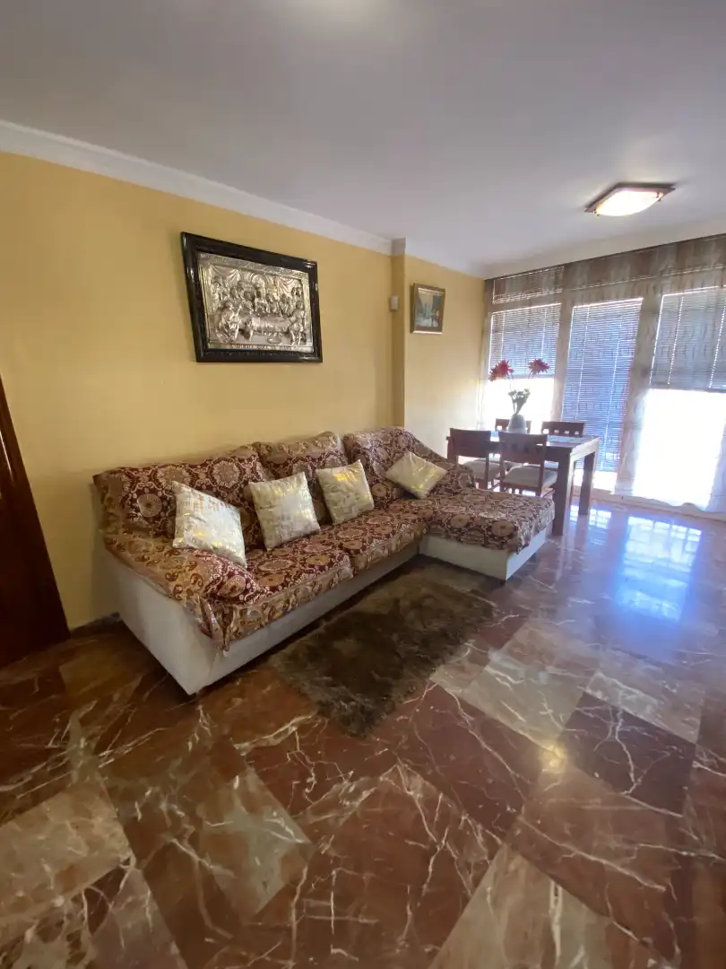 Wohnzimmer von Wohnung zur Miete in Málaga mit Klimaanlage, Terrasse und Möbliert