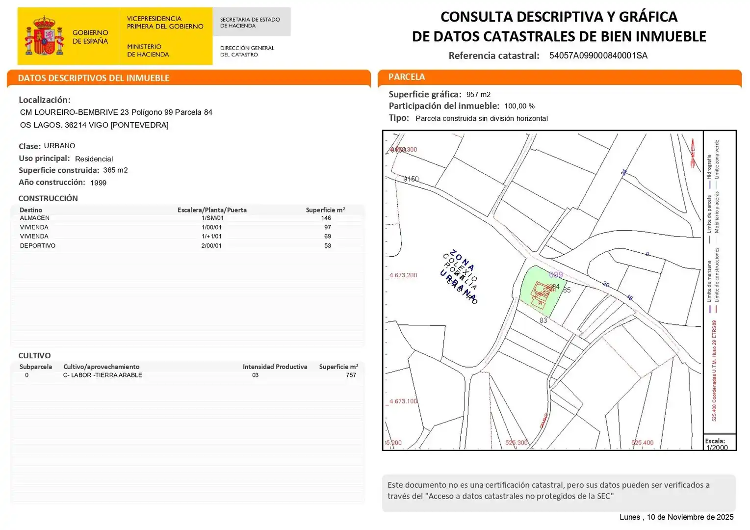 Vista exterior de Casa o xalet en venda en Vigo  amb Calefacció, Jardí privat i Terrassa