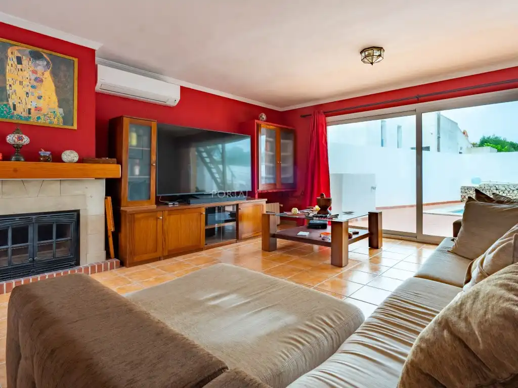 Sala de estar de Finca rústica en venta en Es Castell