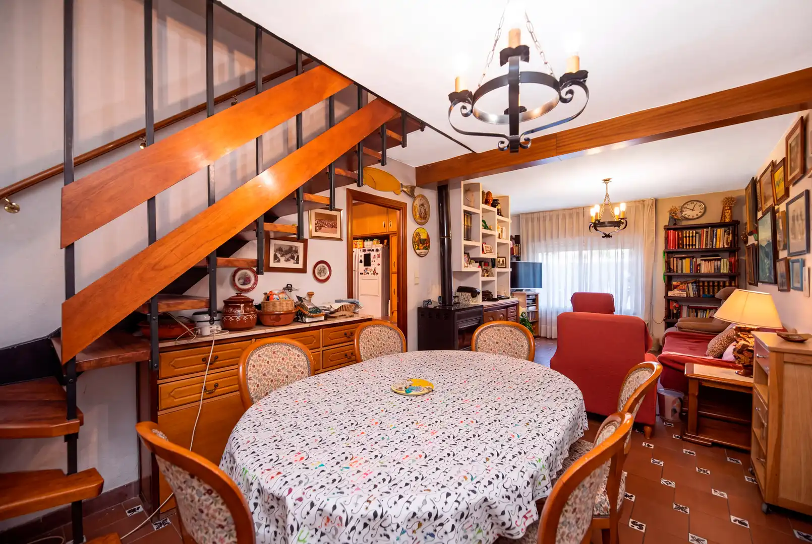 Comedor de Casa adosada en venta en Madrid con Calefacción, Jardín privado y Trastero
