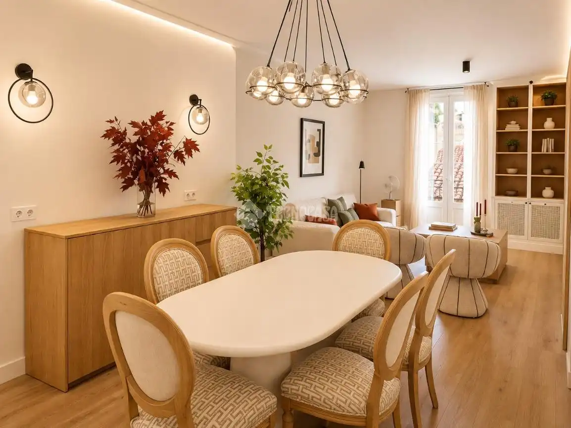 Esszimmer von Wohnung zum Verkauf in Madrid mit Klimaanlage, Balkon und Alarm