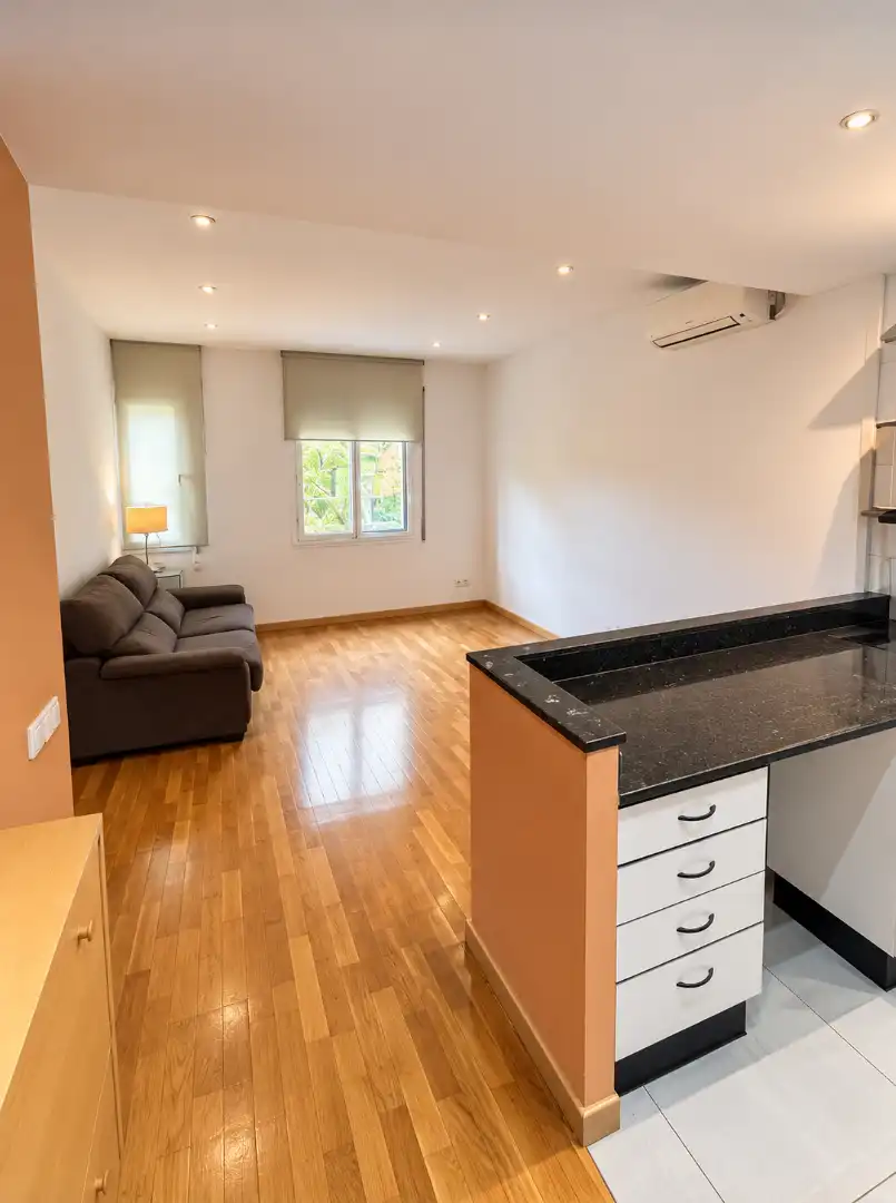 Sala d'estar de Pis en venda en Barcelona amb Aire condicionat, Calefacció i Parquet