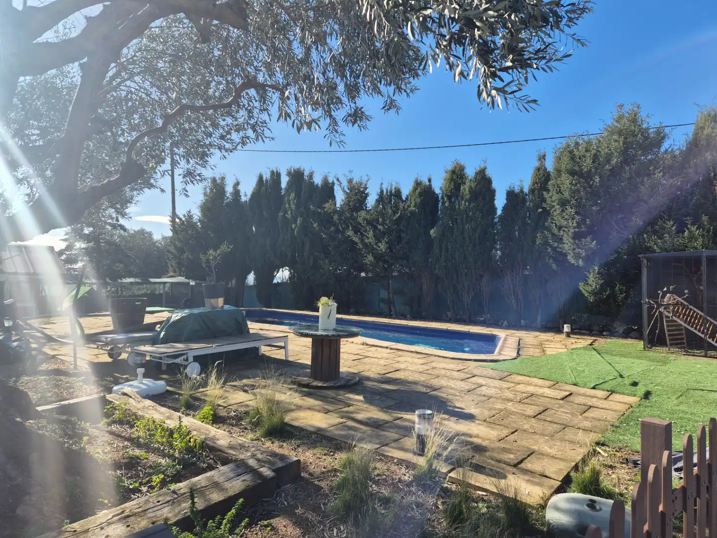 Piscina de Finca rústica en venta en Santa Eulàlia de Ronçana con Aire acondicionado, Calefacción y Jardín privado