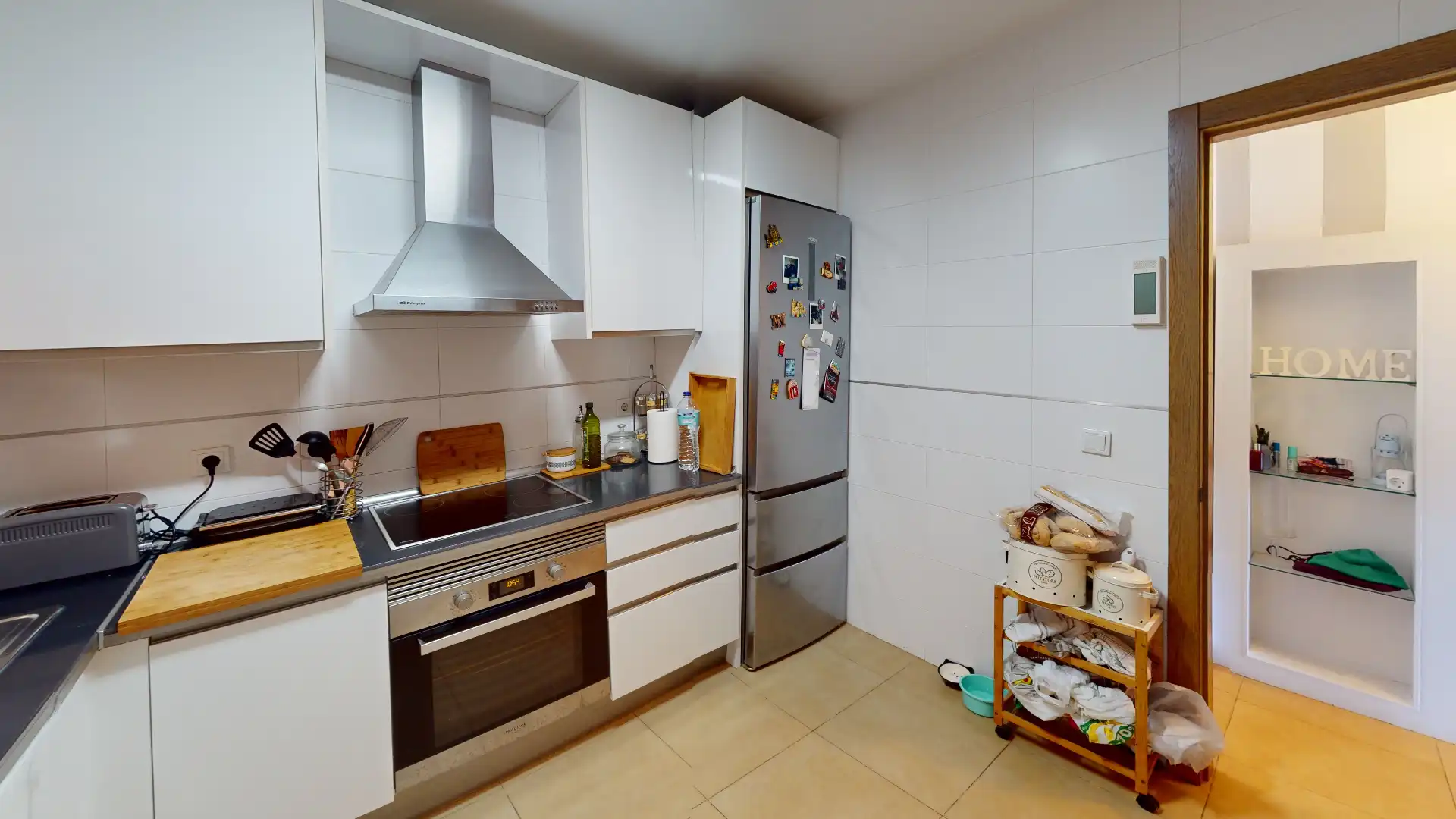 Kitchen of Flat for sale in Roquetas de Mar  with Air Conditioner, Heating and Private garden