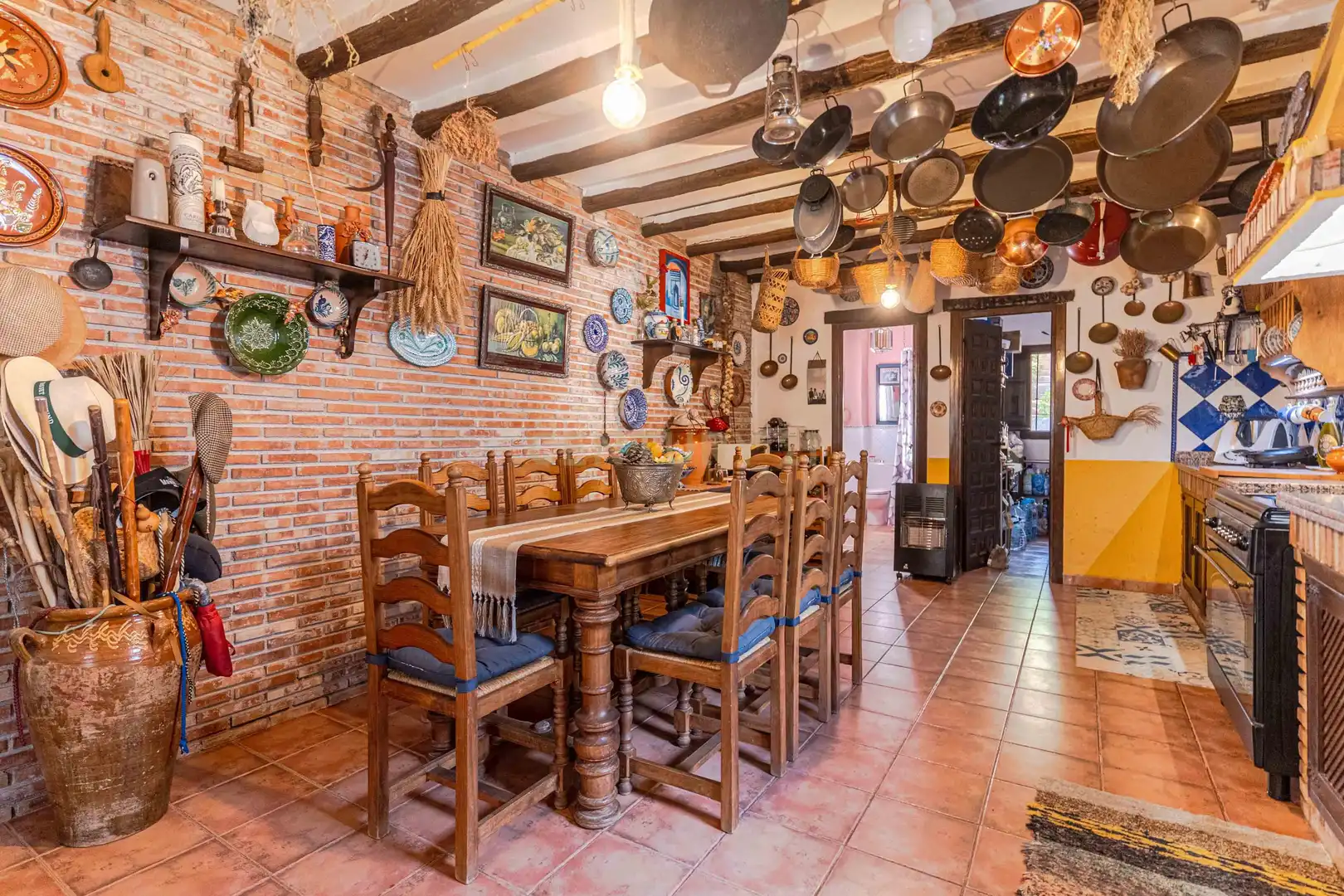 Dining room of Houses for sale in Lanjarón  with Private garden, Storage room and Swimming Pool
