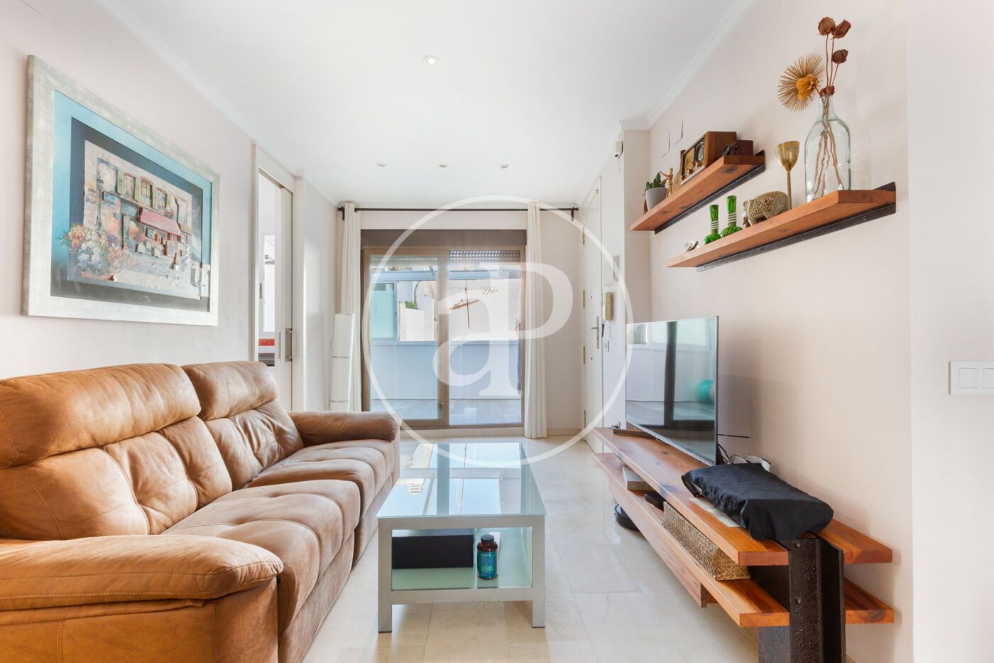 Living room of Attic for sale in  Valencia Capital  with Air Conditioner, Heating and Terrace