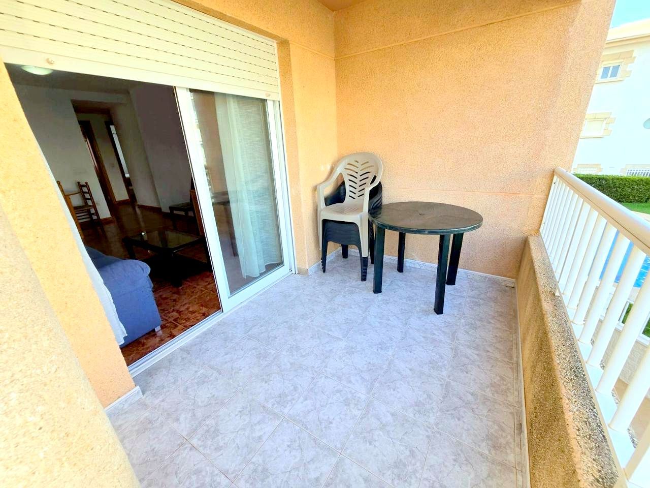 Terraza de Apartamento de alquiler en Gandia con Terraza, Amueblado y Piscina comunitaria