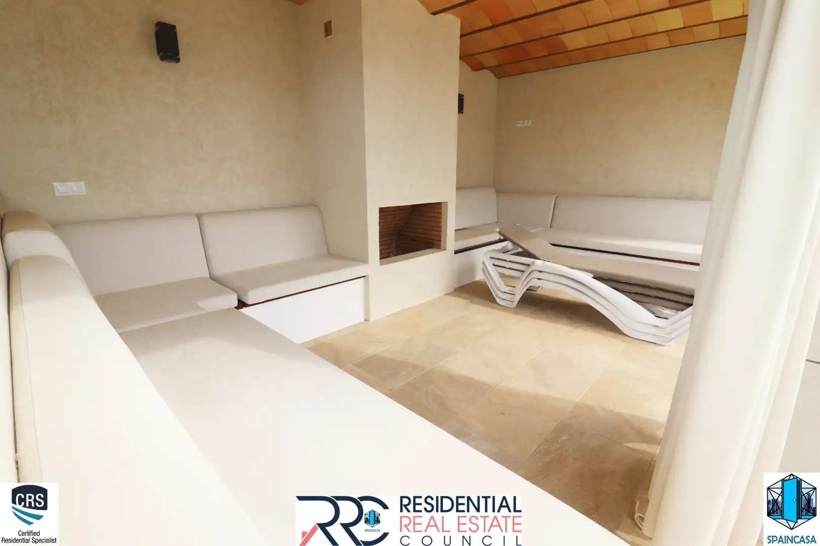Terrassa de Casa o xalet en venda en Aljaraque amb Aire condicionat, Traster i Piscina