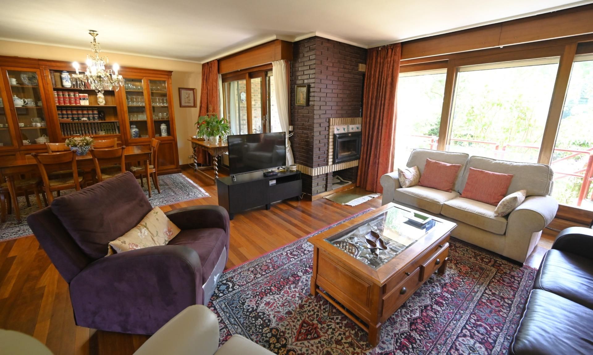 Sala de estar de Casa adosada en venta en Leioa con Jardín privado y Terraza