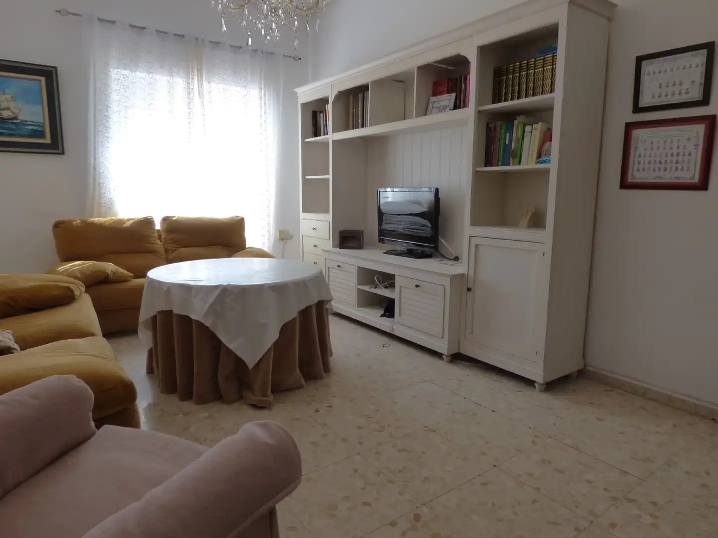 Living room of Flat for sale in Cádiz  with Terrace and Balcony
