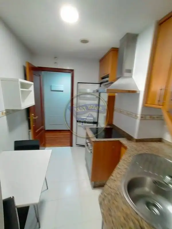 Cuina de Apartament de lloguer en Vigo  amb Calefacció, Parquet i Traster