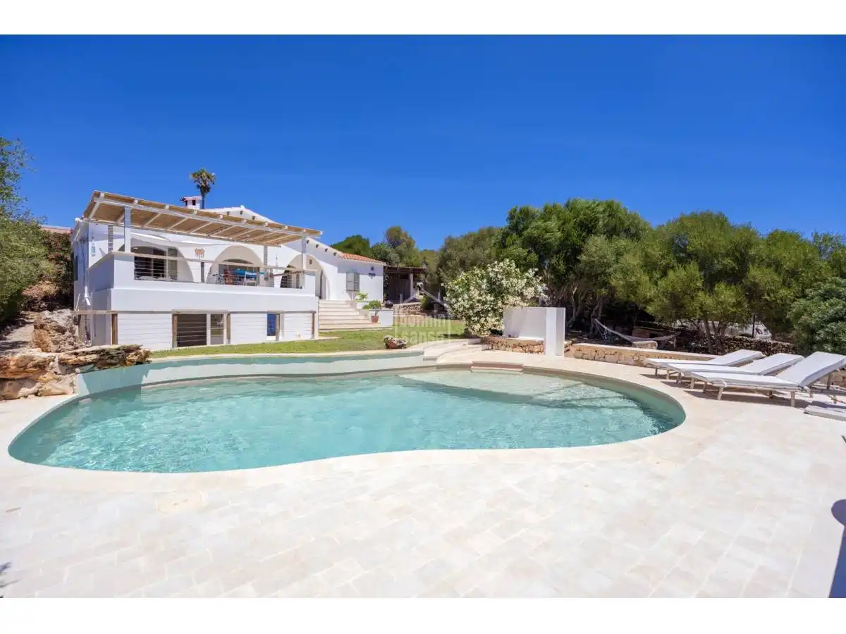 Piscina de Casa o chalet en venta en Sant Lluís con Jardín privado, Terraza y Piscina