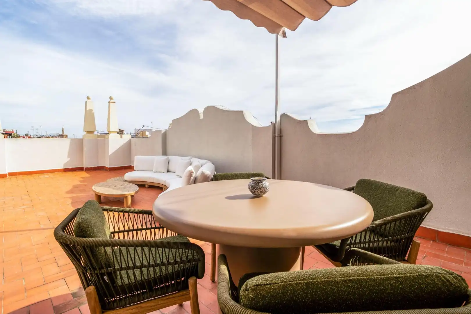 Terrace of Attic for rent in Valencia  with Air Conditioner, Heating and Terrace