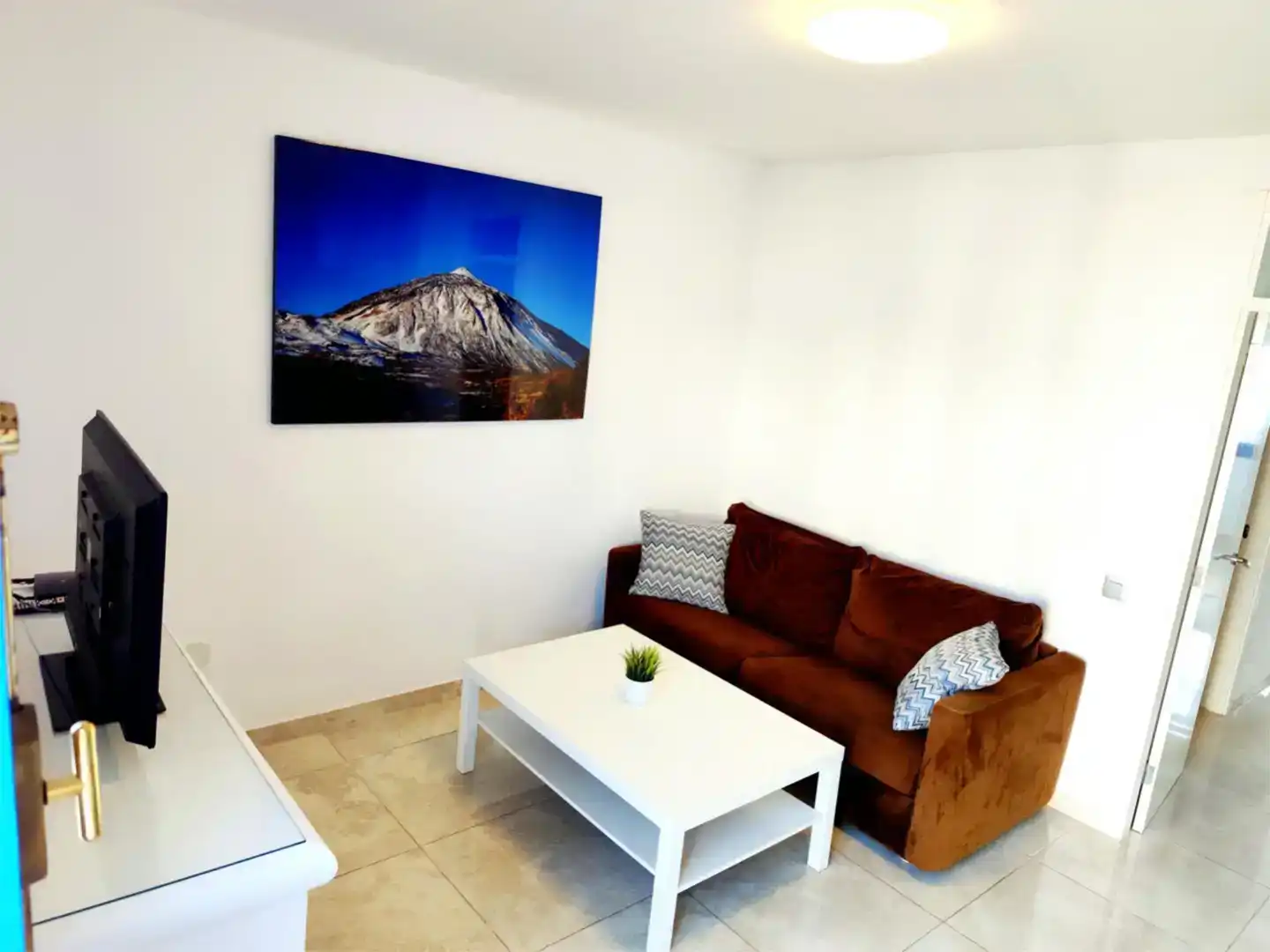 Wohnzimmer von Maisonette zur Miete in Adeje mit Privatgarten, Schwimmbad und Möbliert