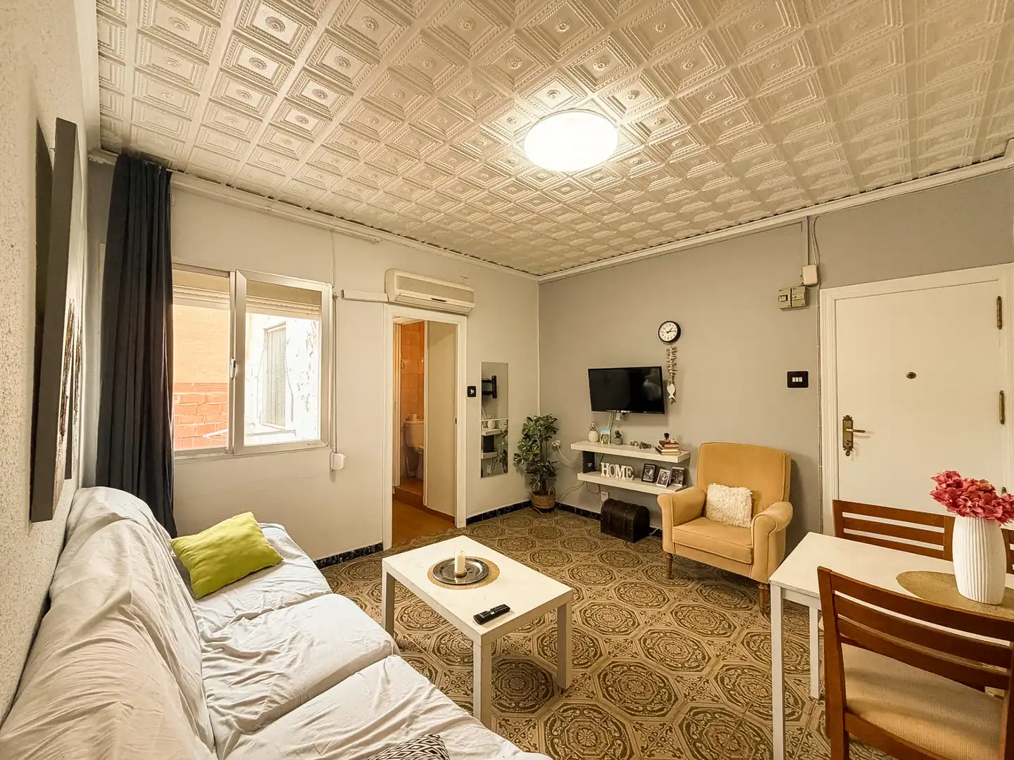 Sala d'estar de Pis en venda en Sagunto / Sagunt amb Aire condicionat, Calefacció i Moblat