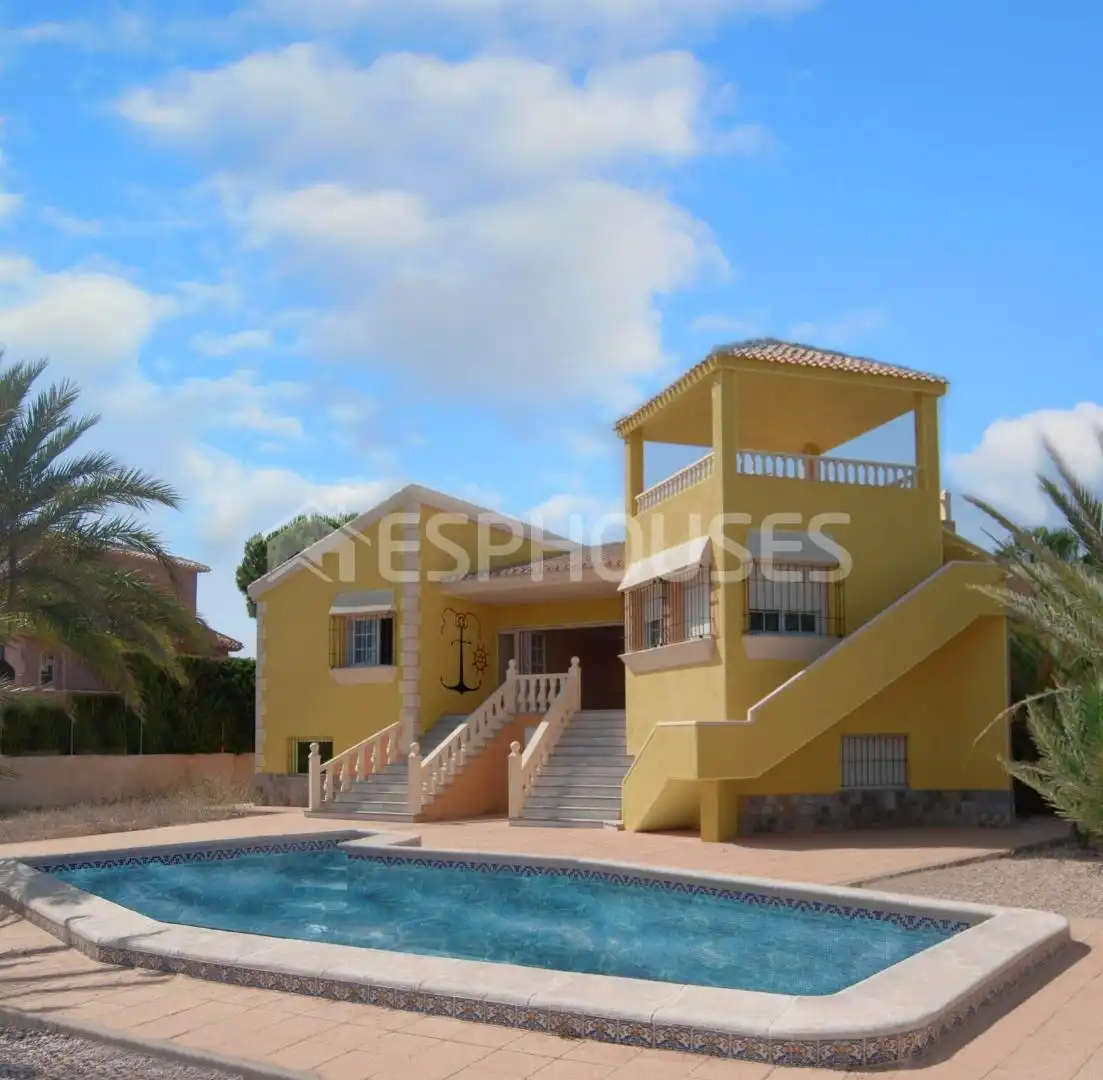 Exterior view of Houses for sale in Orihuela  with Air Conditioner, Terrace and Storage room