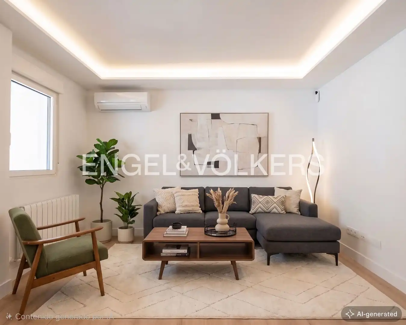 Wohnzimmer von Wohnung zum Verkauf in Madrid mit Klimaanlage, Heizung und Terrasse