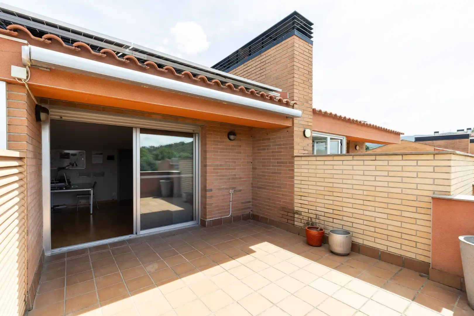 Terrassa de Casa adosada en venda en Sant Fost de Campsentelles amb Calefacció, Jardí privat i Terrassa