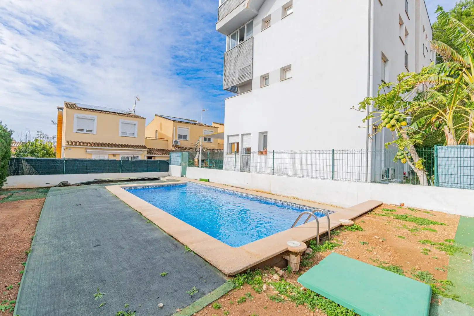Swimming pool of Flat for sale in Calvià  with Air Conditioner, Private garden and Parquet flooring