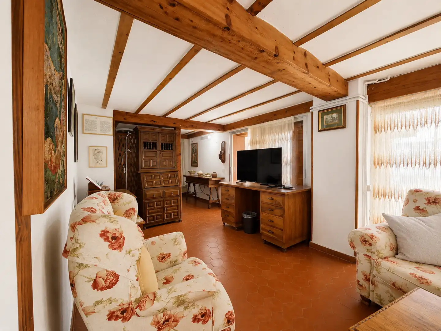 Sala de estar de Casa o chalet en venta en Madrid con Calefacción, Jardín privado y Parquet