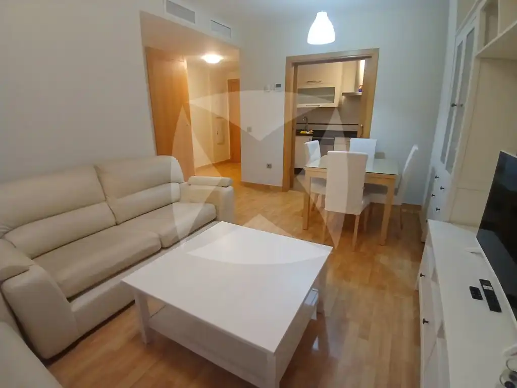Living room of Flat for rent in Badajoz  with Air Conditioner, Private garden and Terrace