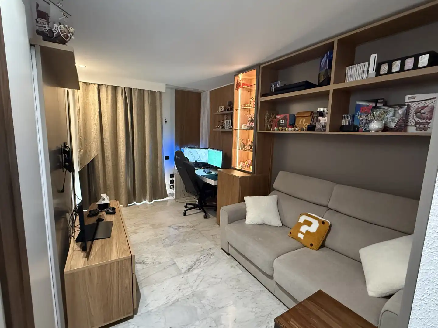 Sala de estar de Casa adosada en venta en Llucmajor con Aire acondicionado, Calefacción y Jardín privado