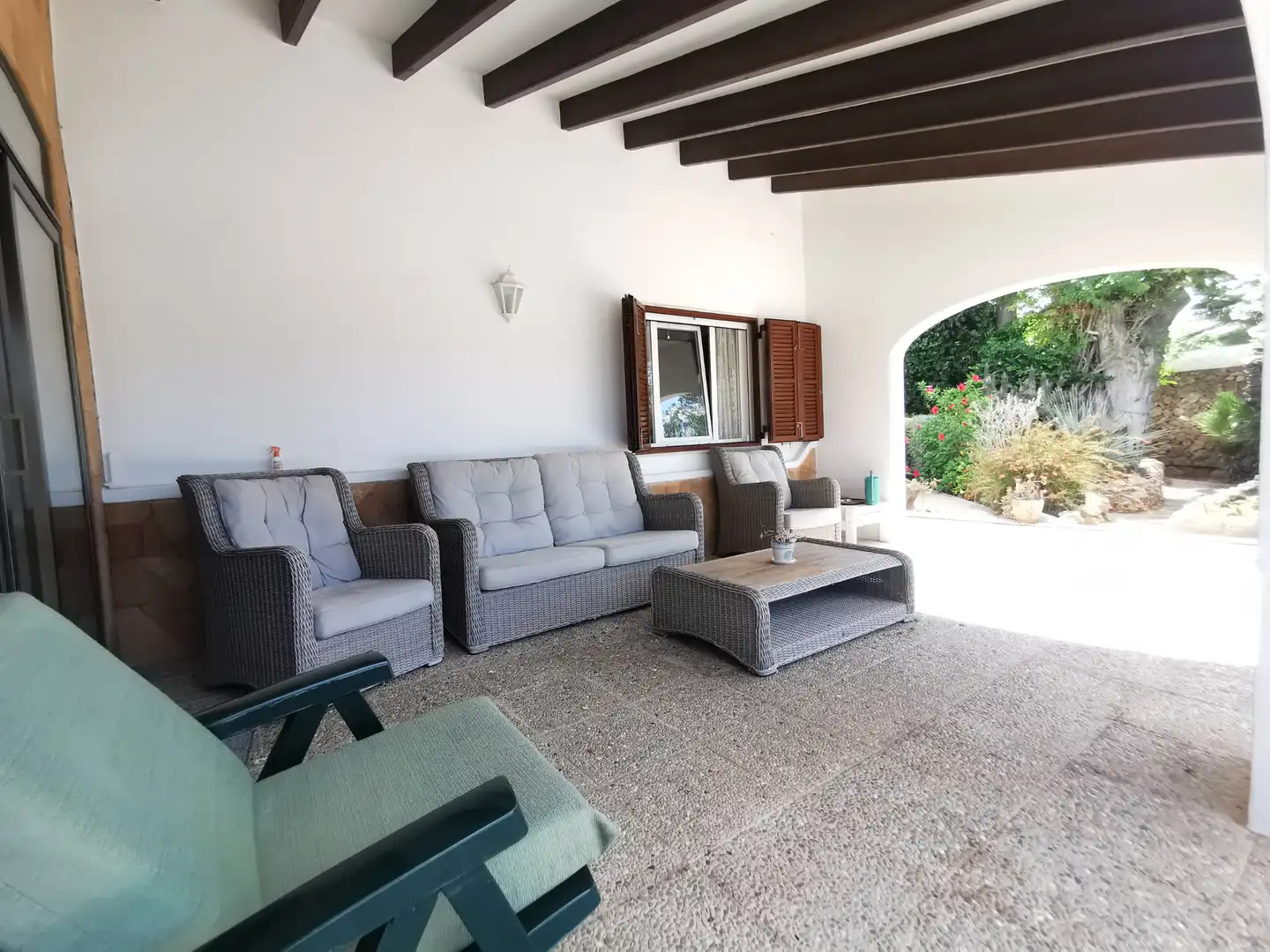 Terrassa de Finca rústica en venda en Sant Lluís amb Aire condicionat, Calefacció i Jardí privat
