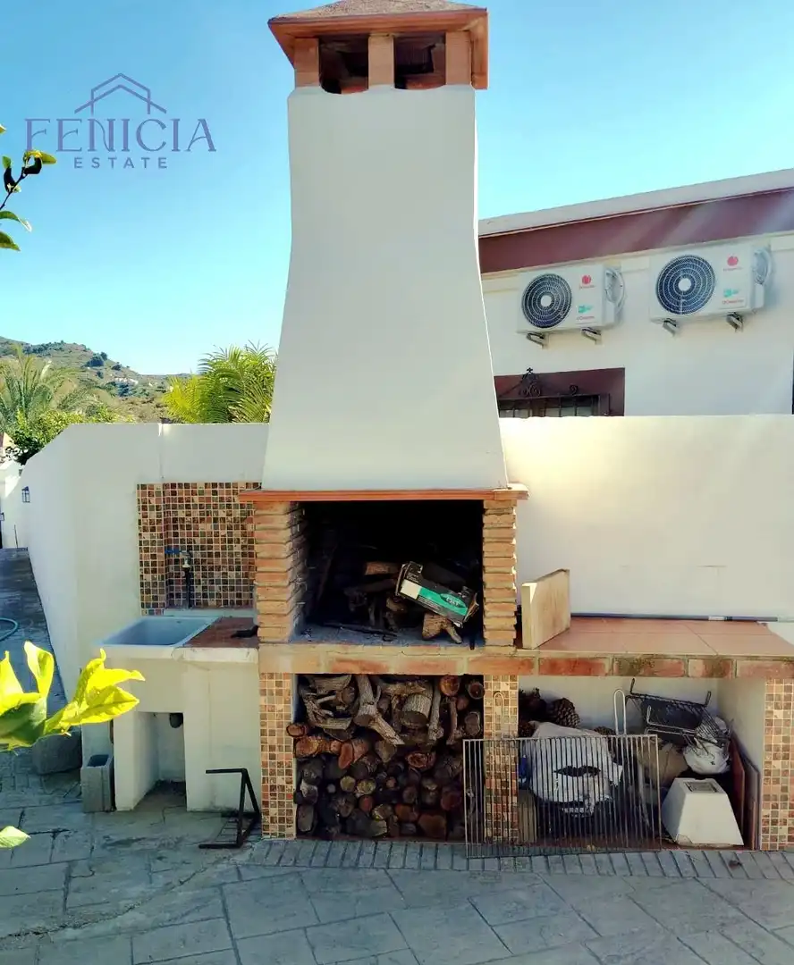 Terraza de Finca rústica en venta en Almuñécar con Aire acondicionado, Jardín privado y Terraza