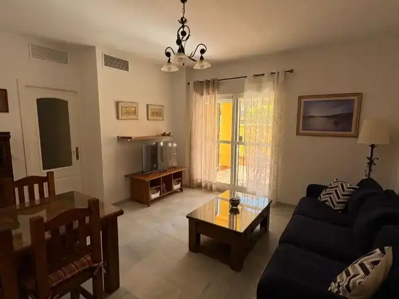 Living room of Flat for rent in Rota  with Swimming Pool, Furnished and Balcony