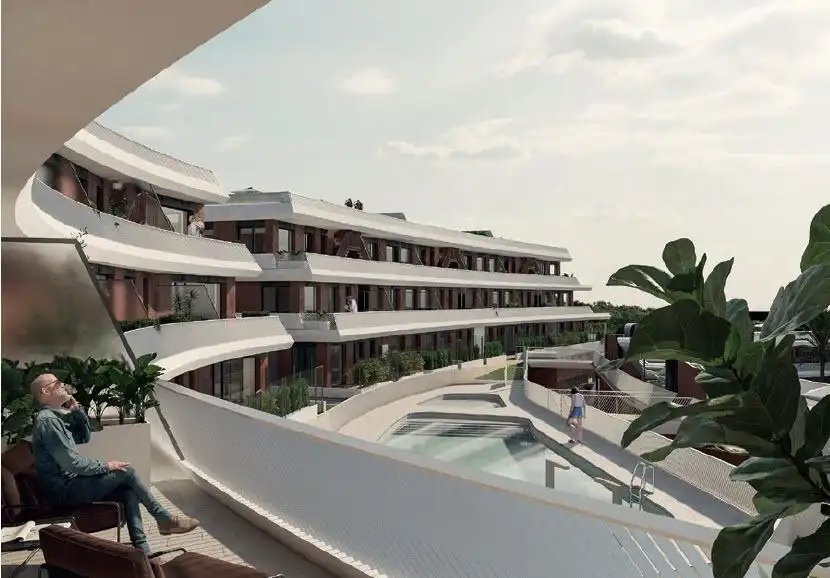 Vista exterior de Apartament en venda en Mijas amb Aire condicionat, Jardí privat i Terrassa