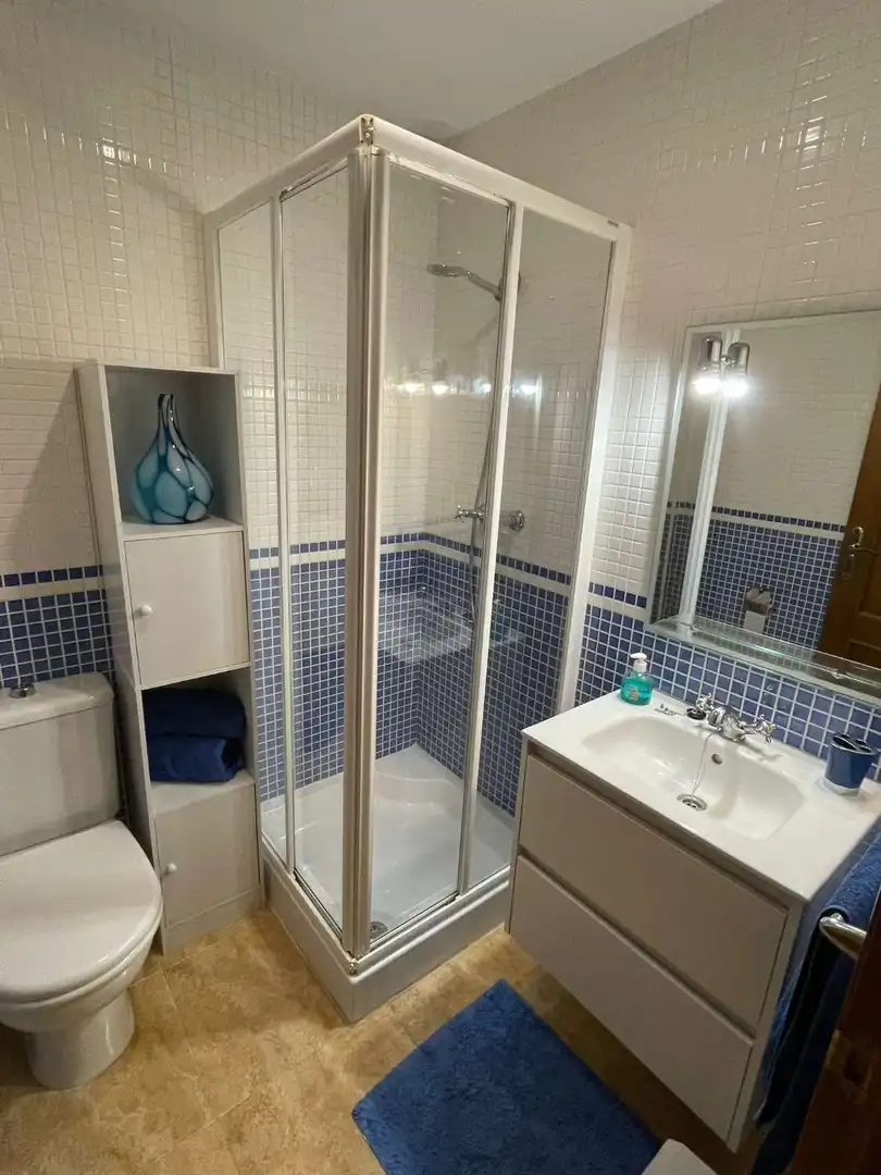 Badezimmer von Wohnungen zur Miete in Vera mit Klimaanlage, Heizung und Terrasse
