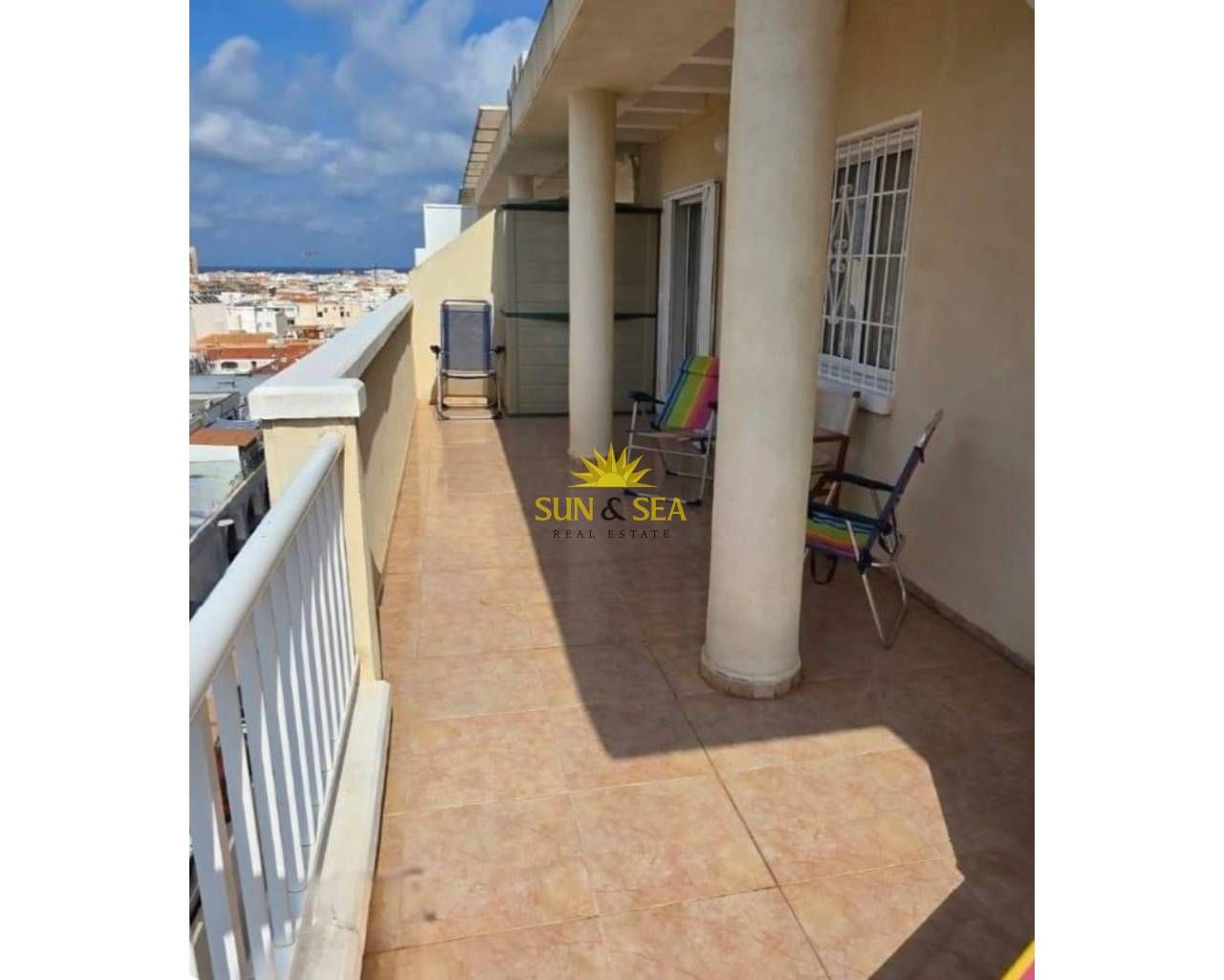Terrace of Attic to rent in Torrevieja  with Air Conditioner, Heating and Swimming Pool